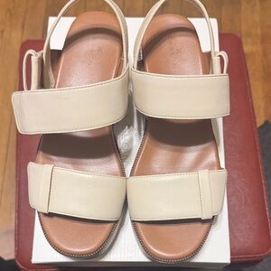 Cream Sandals